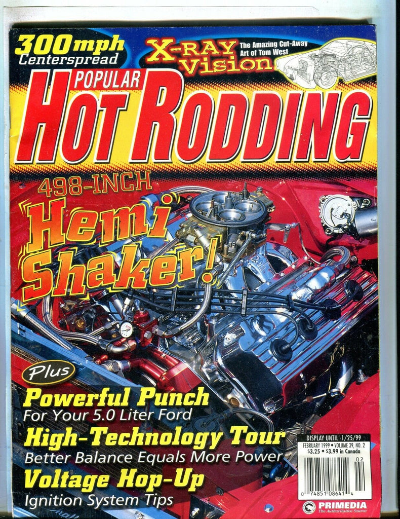 Popular Hot Rodding Magazine February 1999 EX No ML 051217nonjhe