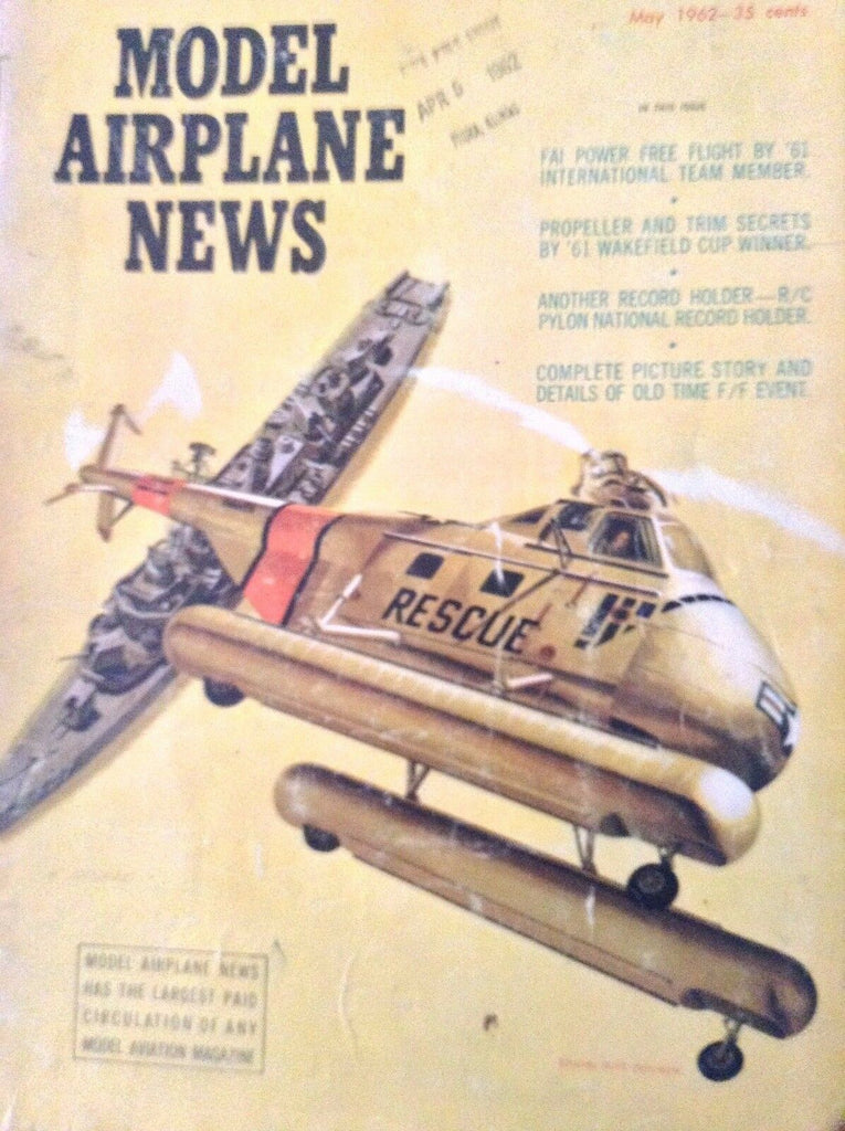 Model Airplane News Magazine Fai Power Free Flight may 1962 082817nonrh