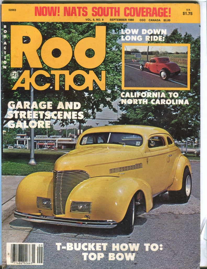 Rod Action Magazine September 1980 T-Bucket Top Bow VG No ML 031417nonjhe