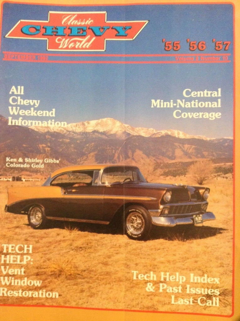 Classic Chevy World Magazine Central Mini National September 1982 032518nonrh