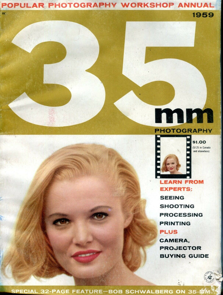 35mm Photography Magazine 1959 ACC Reader's Copy No ML 091416jhe