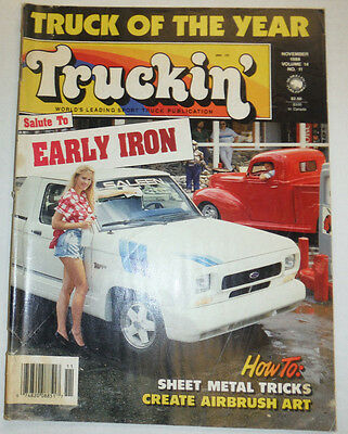Truckin' Magazine Early Iron & Sheet Metal Tricks November 1988 041415R