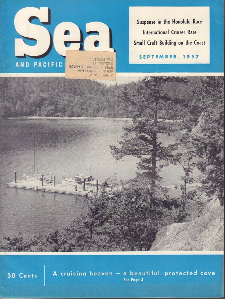 Sea and Pacific Motor Boat September 1957 a Cruising Heaven w/ML 032217nonDBE2