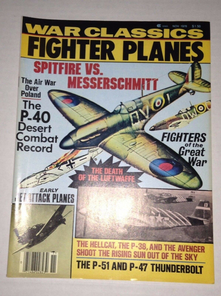 War Classics Fighter Planes Magazine Spitfire P-40 November 1978 010217RH