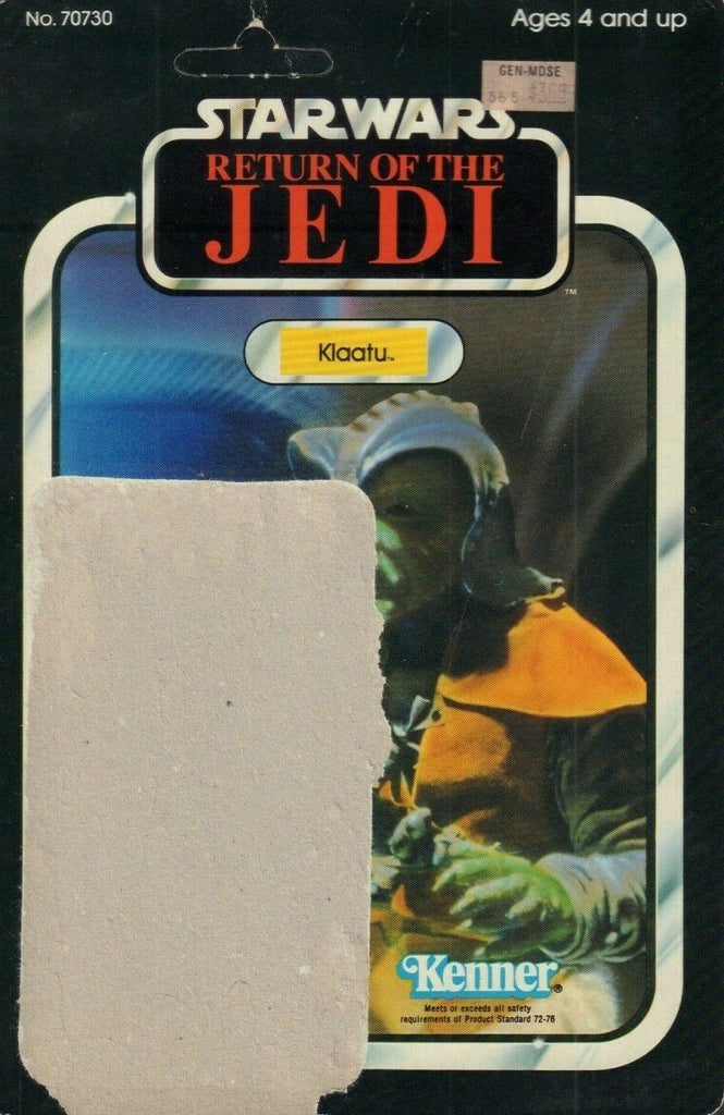 Klaatu Star Wars ROTJ Card Back Only KENNER 1983 031419DBT