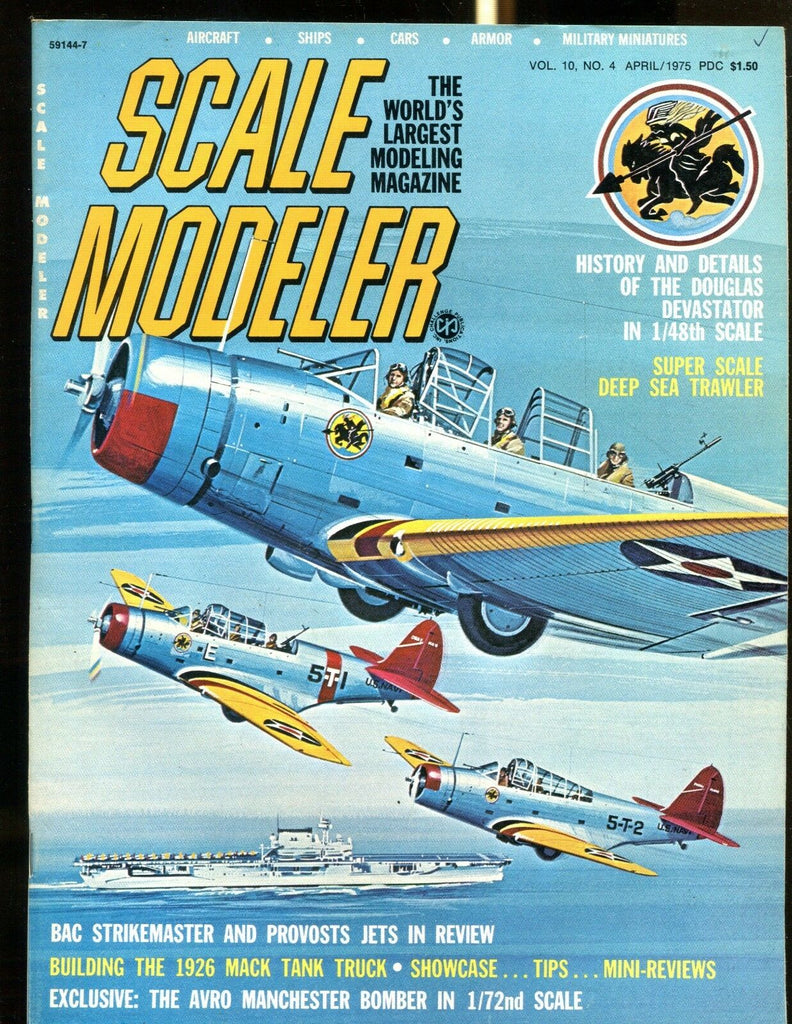 Scale Modeler Magazine April 1975 Deep Sea Trawler EX No ML 122916jhe