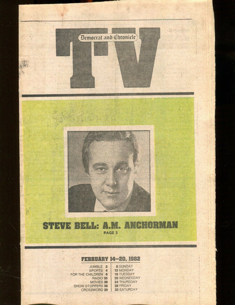 TV Democrat & Chronicle Feb. 14-20 1982 Steve Bell EX 022317nonjhe