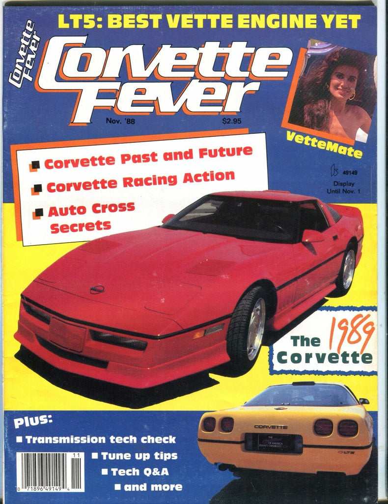 Corvette Fever Magazine November 1988 The 1989 Corvette 071017nonjhe