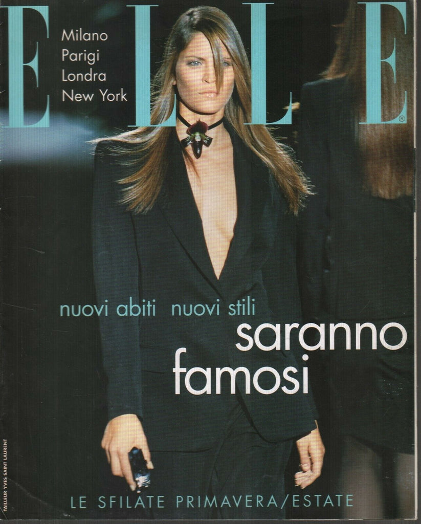 Elle Italian Fashion Mag Supplement Spring-Summer Yves Saint Laurent 112119AME