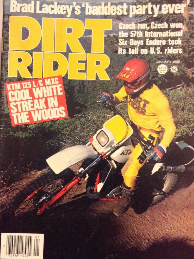 Dirt Rider Magazine KTM 125 L/C MXC January 1983 121017nonrh