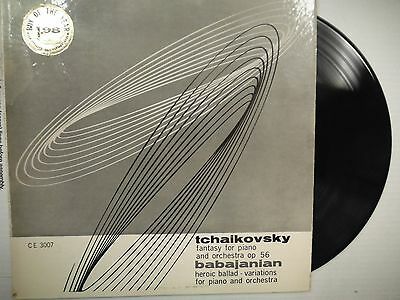 33 RPM Vinyl Tchaikovsky Concert Fantasy,OP 56 Babajanian Ballad 010815SM