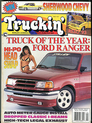 Truckin' Magazine April 1993 Ford Ranger HI-PO Head Swap EX 012816jhe