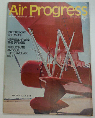 Air Progress Magazine The Me109 New Bush Twin October 1969 FAL 060115R