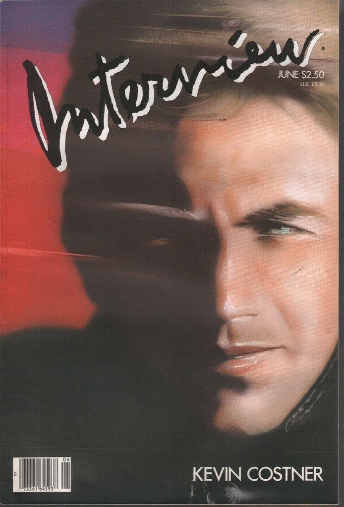 Interview June 1987 Kevin Costner Bruce Weber Fashion Andy Warhol 091119AME2
