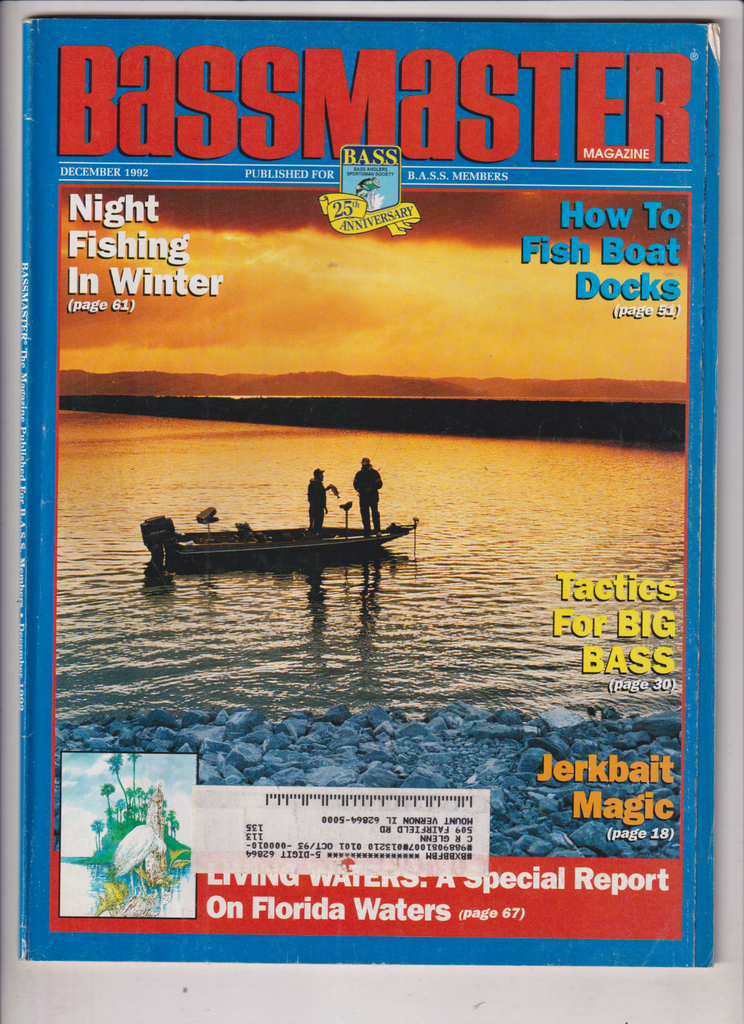 Bassmaster Mag Night Fishing In Winter December 1992 010920nonr