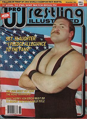 Pro Wrestling Illustrated November 1984 SGT. Slaughter VG 122315DBE