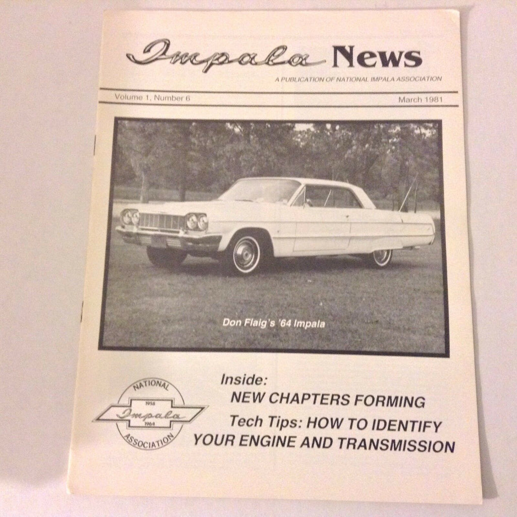 Impala News Magazine Don Flaig's '64 Impala March 1981 052117nonrh