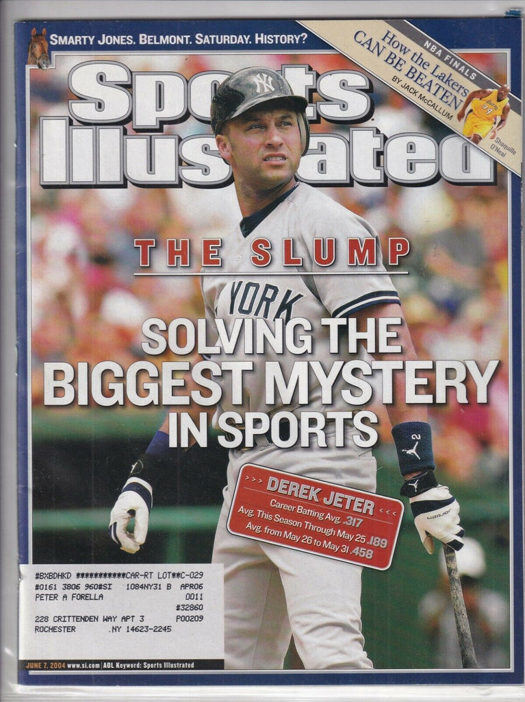 Sports Illustrated Derek Jeter Shaquille O' Neal June 7, 2004 091519nonr