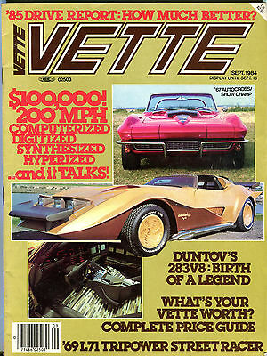 Vette Magazine September 1984 '67 Autocross/Show Champ EX 021716jhe