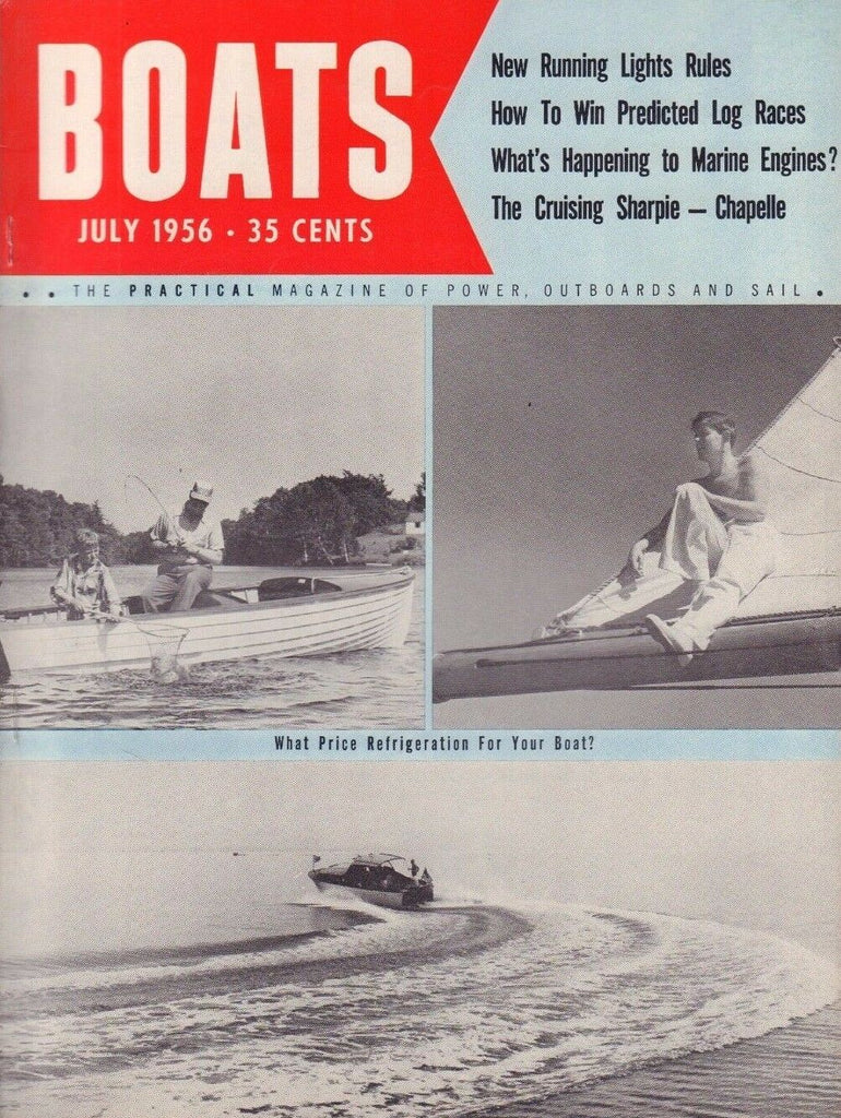 Boats July 1956 Running Lights, Marine Engines, Chapelle 051017nonDBE