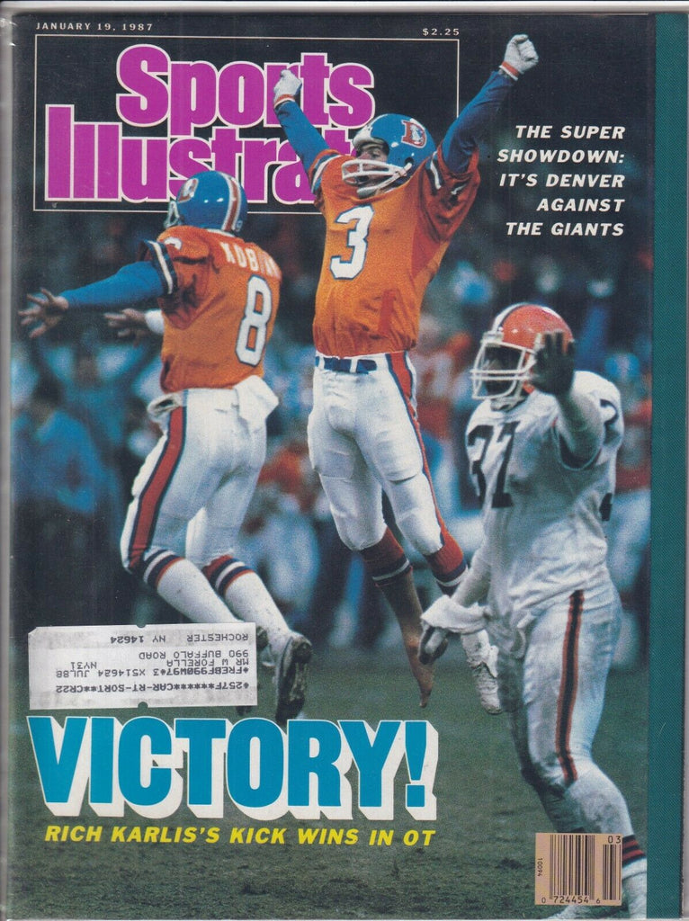 Sports Illustrated Rich Karlis's Kick January 19, 1987 091719nonr