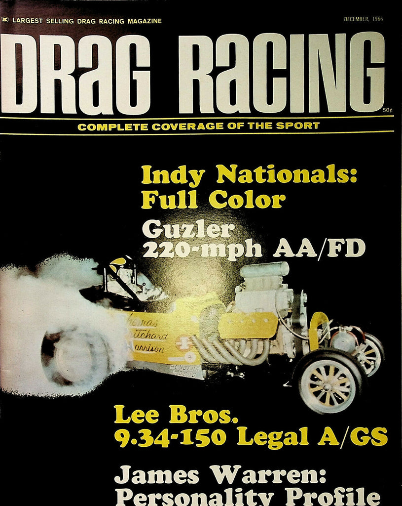 Drag Racing Magazine December 1966 Indy Nationals Lee Bros 050620DBE