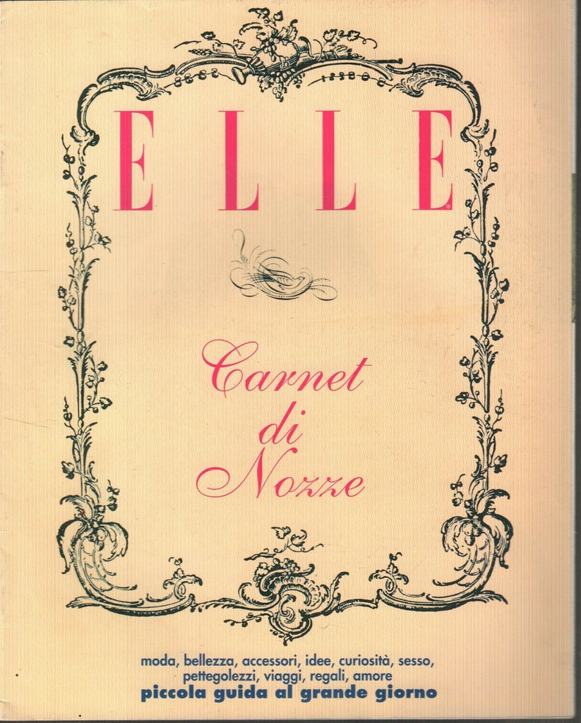 Elle Italian Fashion Mag Supplement For April 1996 Cornet Di Nozze 112119AME