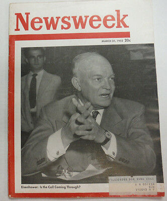 Newsweek Magazine Dwight Eisenhower March 1952 050815R
