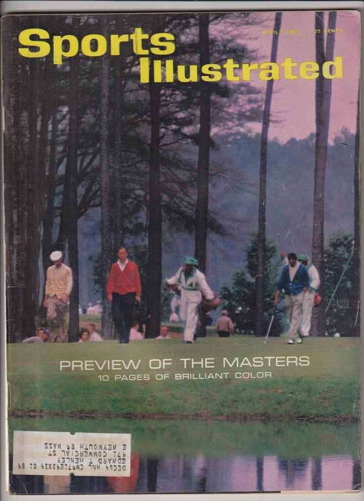 Sports Illustrated Mag Sugar Ramos And The Masters April 1,1963 021720nonr