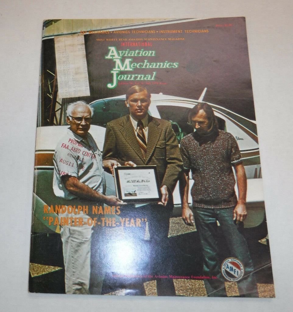 Aviation Mechanics Journal Magazine Randolph Names July 1976 FAL FAA 110216R