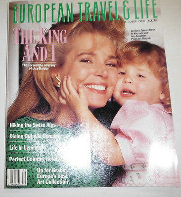 European Travel & Life Magazine Lisa Halaby Jardan Queen October 1988 101714R1