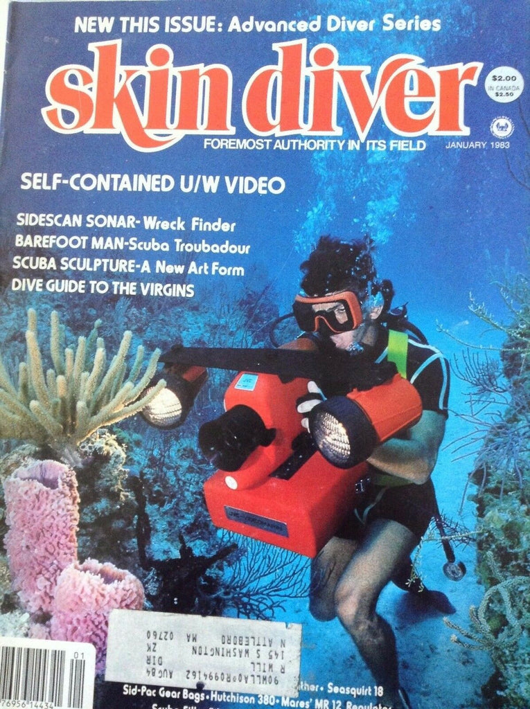 Skin Diver Magazine Self Contained U/W Video January 1983 090717nonrh