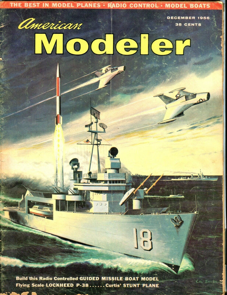 American Modeler Magazine December 1956 Lockheed P-38 GD No ML 040517nonjhe