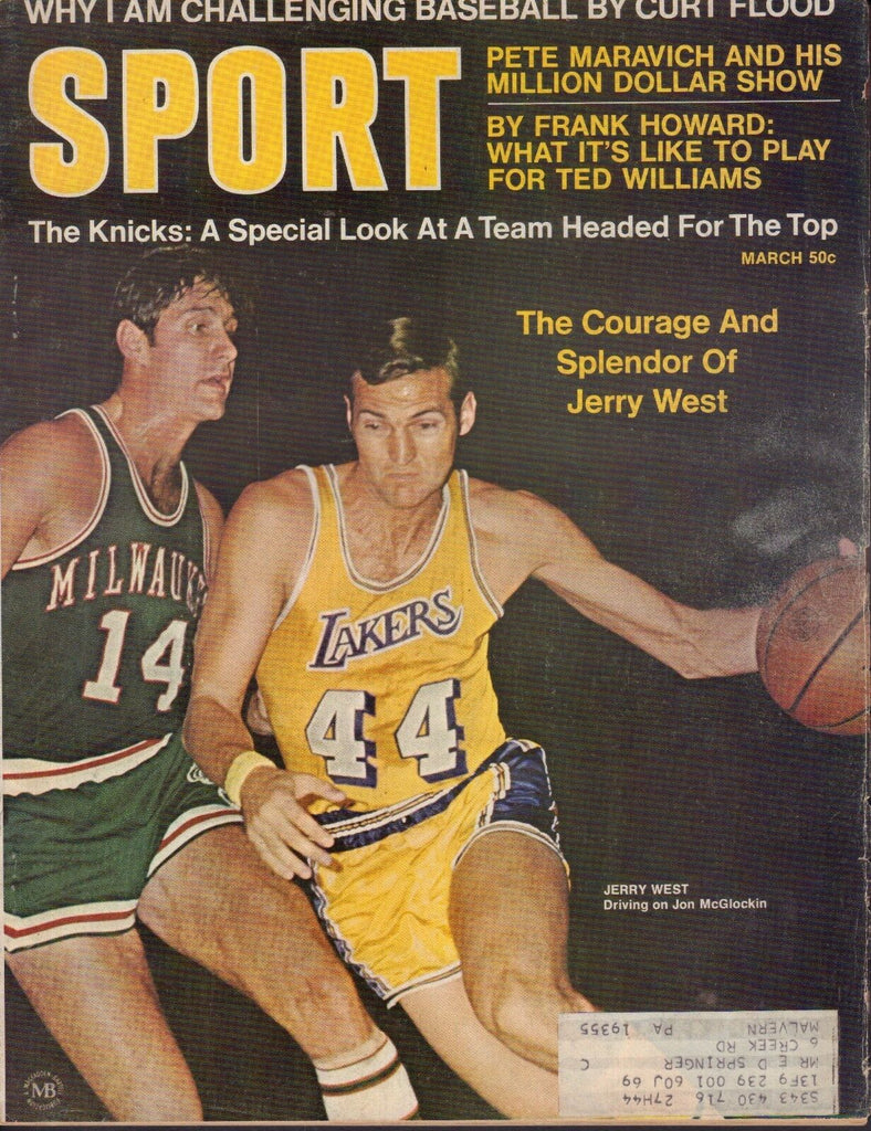 Sport Magazine March 1970 Jerry West Curt Flood 081917nonjhe