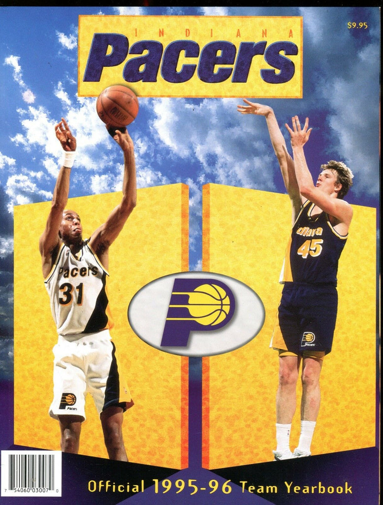 Indiana Pacers Official 1995-96 Team Yearbook EX 010217jhe