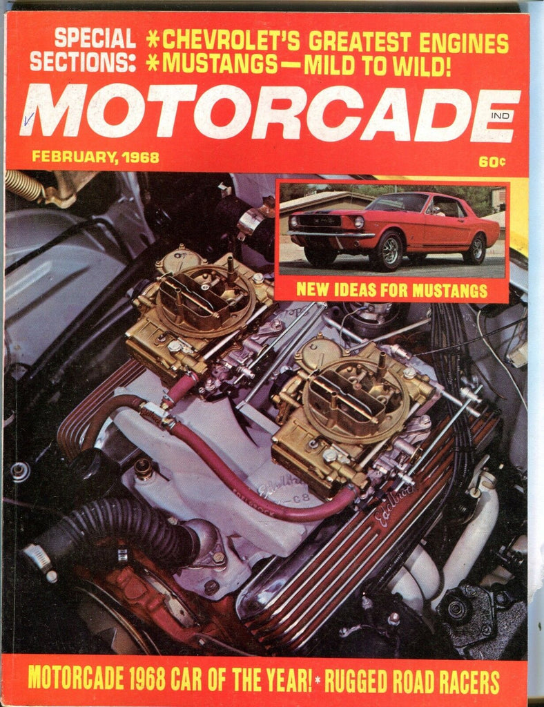 Motorcade Magazine February 1968 Mustangs VG No ML 041817nonjhe