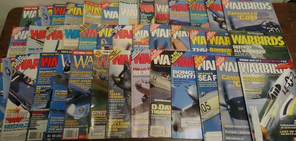Warbirds Lot of 38 Issues Circa 1990s & 2000s Great Adverts 030919AML2