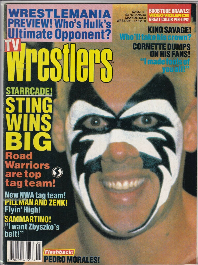 Tv Wrestlers Mag Sting Road Warriors Bruno Sammartino May 1990 091019nonr