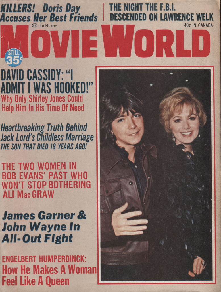 Movie World January 1972 David Cassidy Jack Lord James Garner 040620DBE
