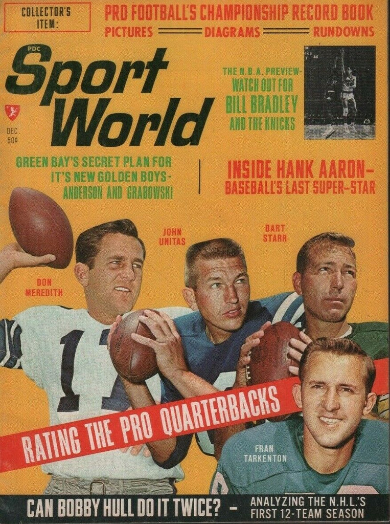 Sport World December 1967 John Unitas Don Meredith Bart Starr 050719DBE2