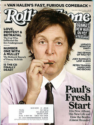 Rolling Stone Magazine March 1 2012 Paul McCartney w/ML EX 032216jhe