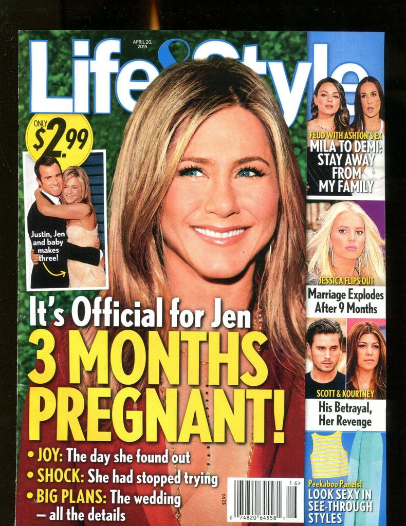 Life & Style Magazine April 20 2015 Jennifer Aniston EX No ML 122216jhe