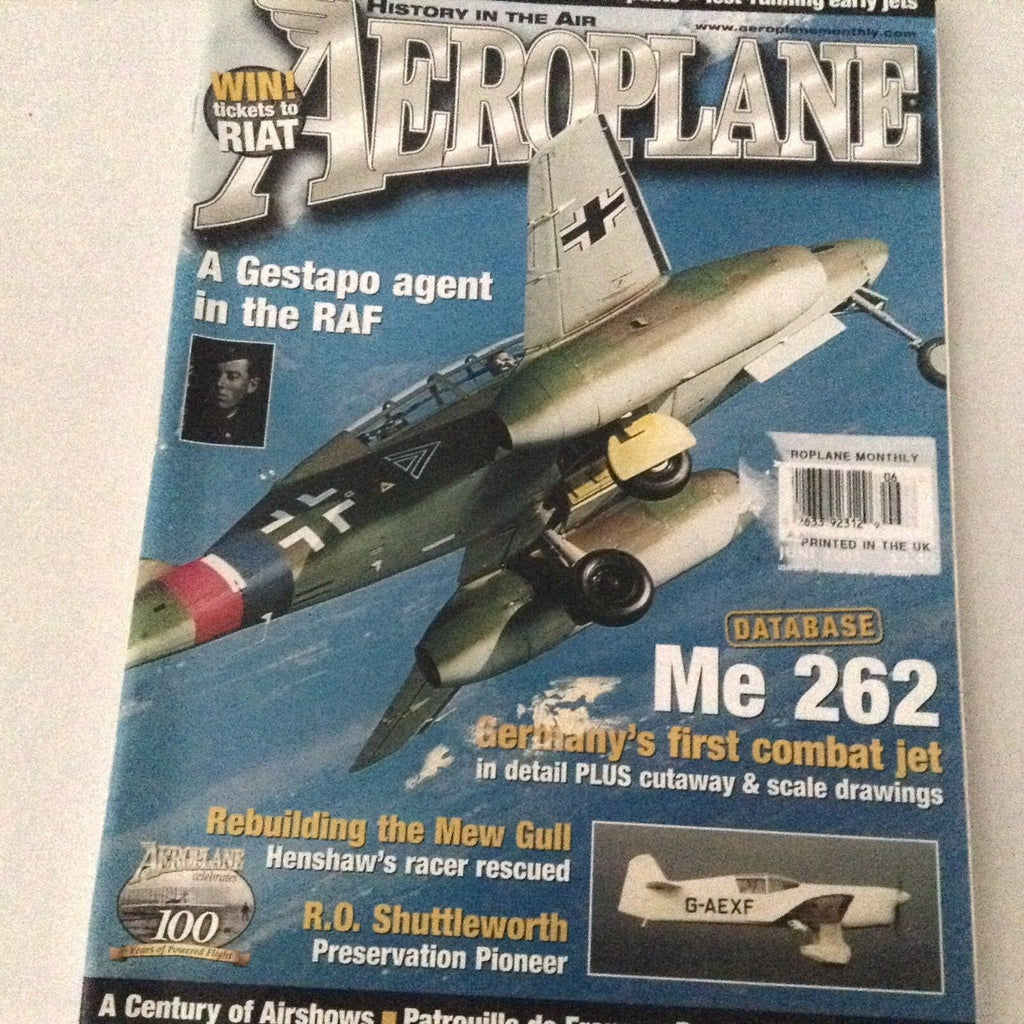 Aeroplane Magazine Germany's First Combat Jet Me 262 June 2003 062517nonrh