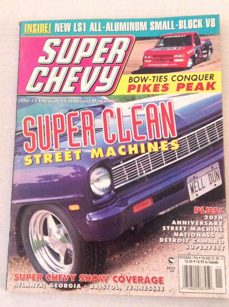 Super Chevy Magazine 20th Anniversary Street Machines November 1996 030417NONRH