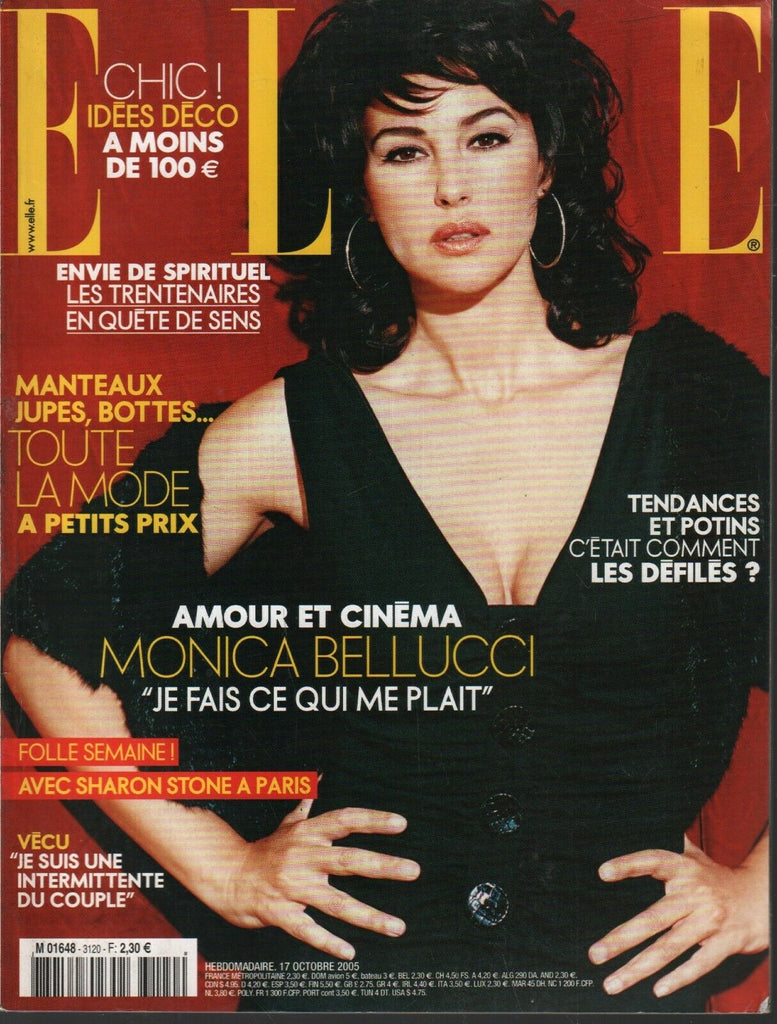 Elle French Fashion Magazine October 17 2005 Monica Bellucci 101220ame2