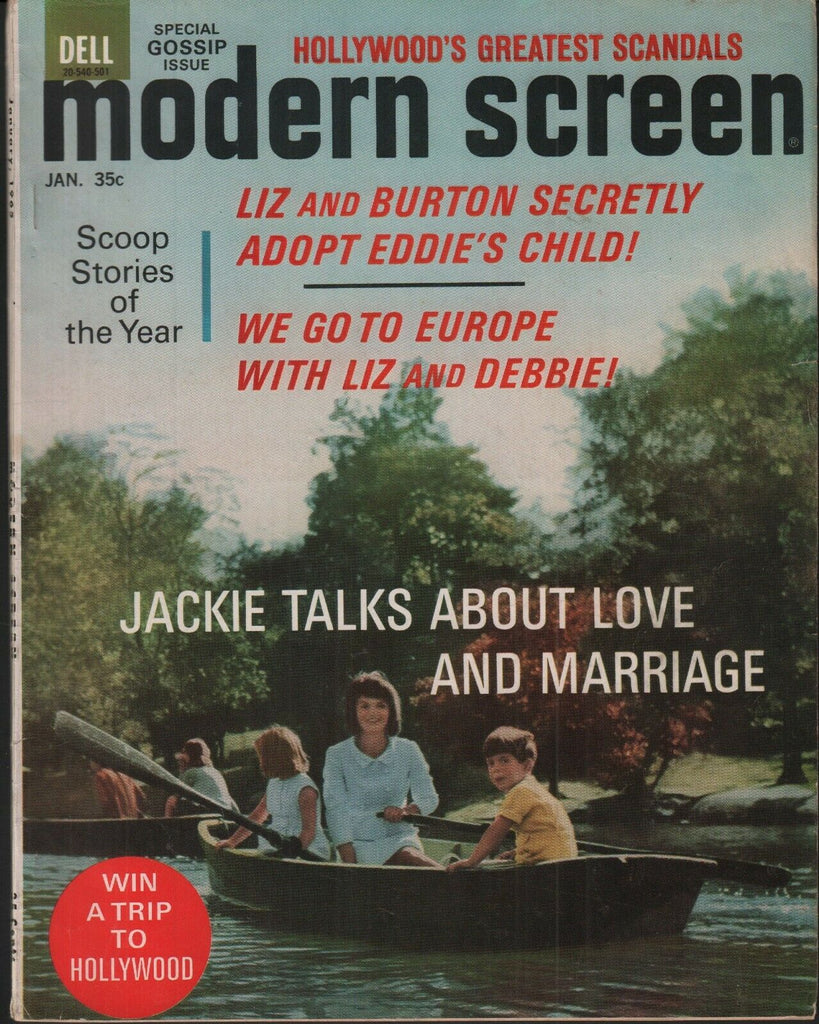 Modern Screen January 1965 Jackie Kennedy Elizabeth Taylor 062019AME