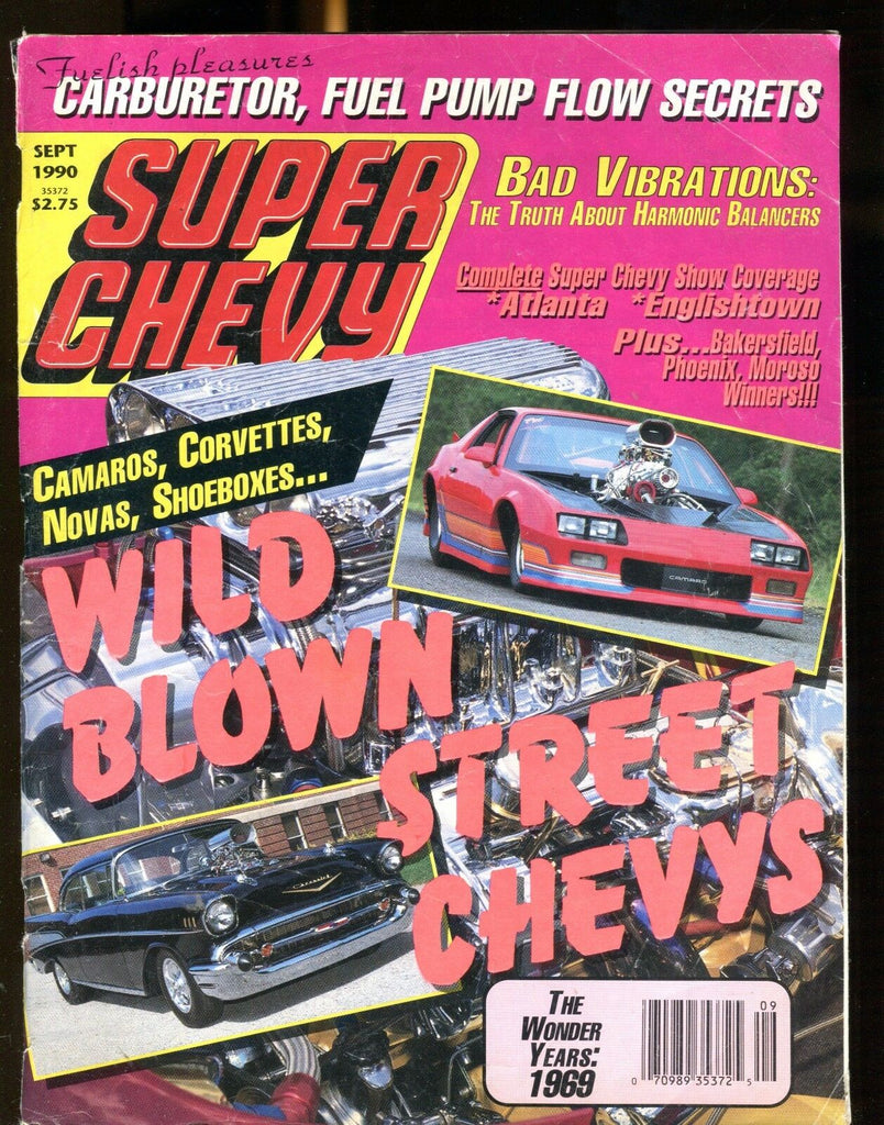 Super Chevy Magazine September 1990 Street Chevys VG No ML 022717nonjhe
