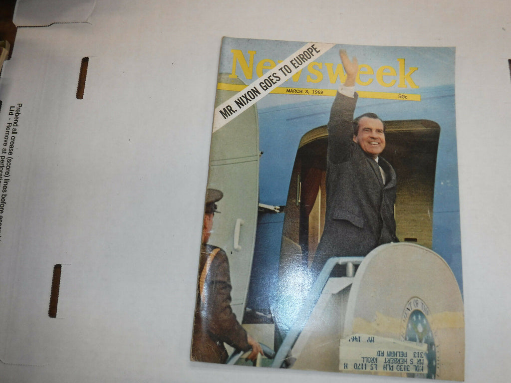 Newsweek Magazine Richard Nixon March 1969 VINTAGE 093016R