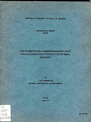 National Research Council Of Canada Aeronautical Report April 1970 FAA 031016jhe