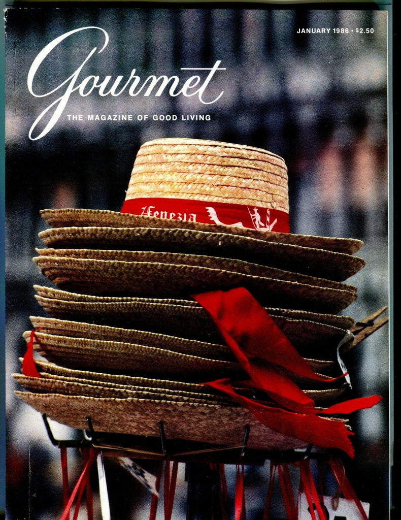 Gourmet Magazine January 1986 EX No ML 012317jhe